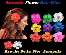 Flor Amapola de Puerto Rico Hair Clip, Headwear Hawaiian Flower Hair Clip