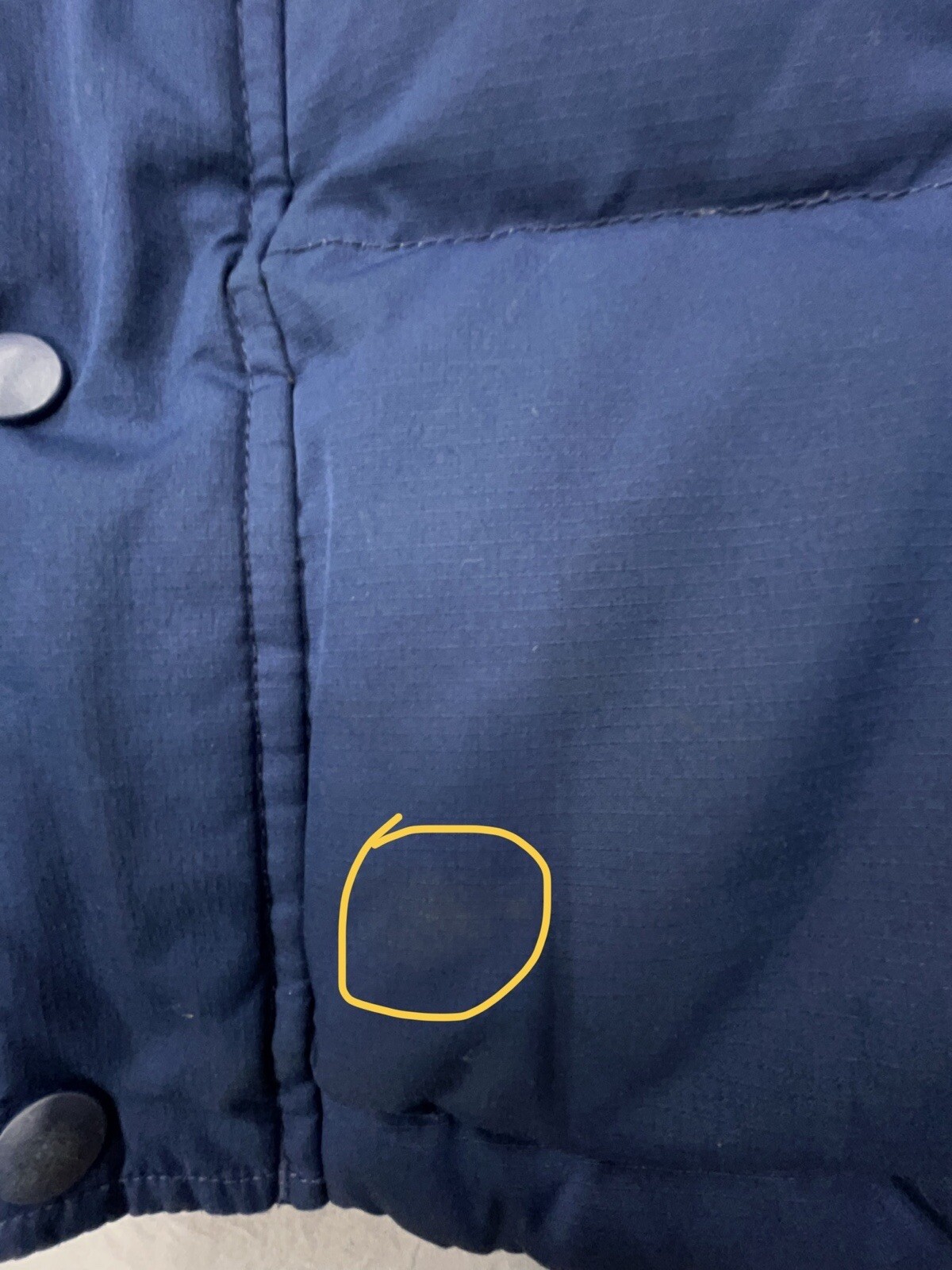 Lands End Jacket Youth L 10-12 Down Puffer Blue Coat Boys Girls Snow Outdoor