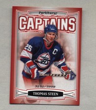 2006-07 Parkhurst Hockey Captains insert Thomas Steen #ed (Jets)