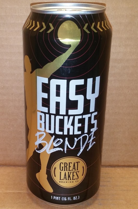 Easy Buckets Blonde 16oz can - Great Lakes Brewing Cleveland Cavalier 2024 EMPTY