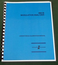 HP 8901B Operation & Calibration Manual: Comb Bound & Protective Covers