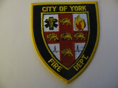 PENNSYLVANIA PA - York EMS Fire Rescue Dept Patch Iron On 4" Rare | eBay