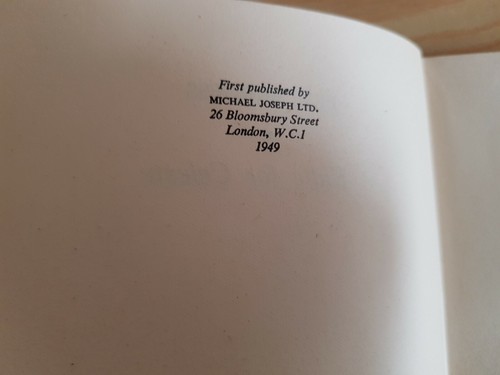 ERIC BURGESS A Knife for Celeste - 1st ed 1949 in d/j SIGNED - first book! - 第 3/3 張圖片