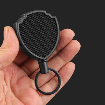 Anti-theft Easy-to-pull Buckle Rope Elastic Keychain Sporty Retractable Key Ring