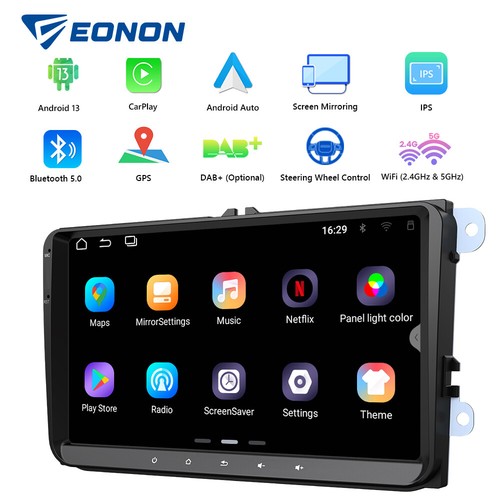 Android 13 Car Radio Stereo CarPlay For VW Volkswagen Jetta Passat EOS GPS Navi