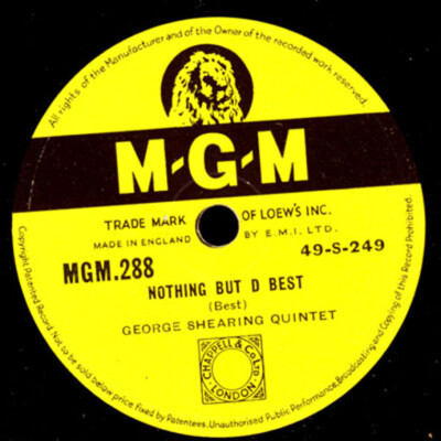 GEORGE SHEARING QUINTET  Nothing but d best / Conception -Modern Jazz-   X1408