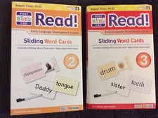"Your Baby Can Read!" Sliding Word Cards-Volumes 2 & 3-Pre-owned-Good Condition