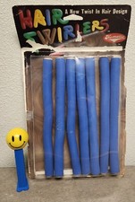 1980's Soft Foam Rollers Flexible Curlers Retro Big Hair KEMATIC HAIR TWIRLERS