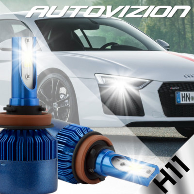2x 2388W 38800LM CREE LED HEADLIGHT BULB KIT H11 H8 H9 6000K HIGH POWER LOW BEAM