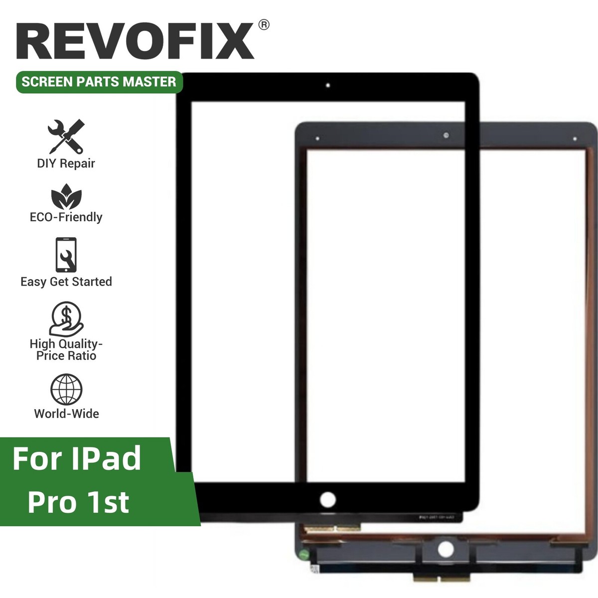 For iPad Pro 1st Gen A1584 Screen Replacement -Top Quality Glass