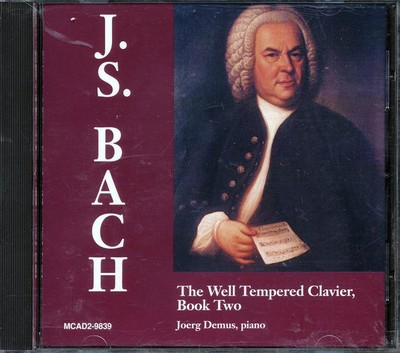 SEALED NEW CD Johann Sebastian Bach, Joerg Demus - The Well Tempered Clavier, Bo