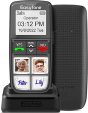T6 4G Sim-Free Easiest-To-Use Senior Mobile Phone | 4 Large Direct Picture Dial 