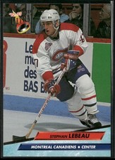 🏒 1992-93 Fleer Ultra  - Stephan Lebeau Canadiens #329