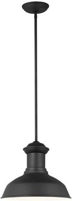 Generation Lighting Fredricksburg Traditional 1-Light Pendant in Black Finish