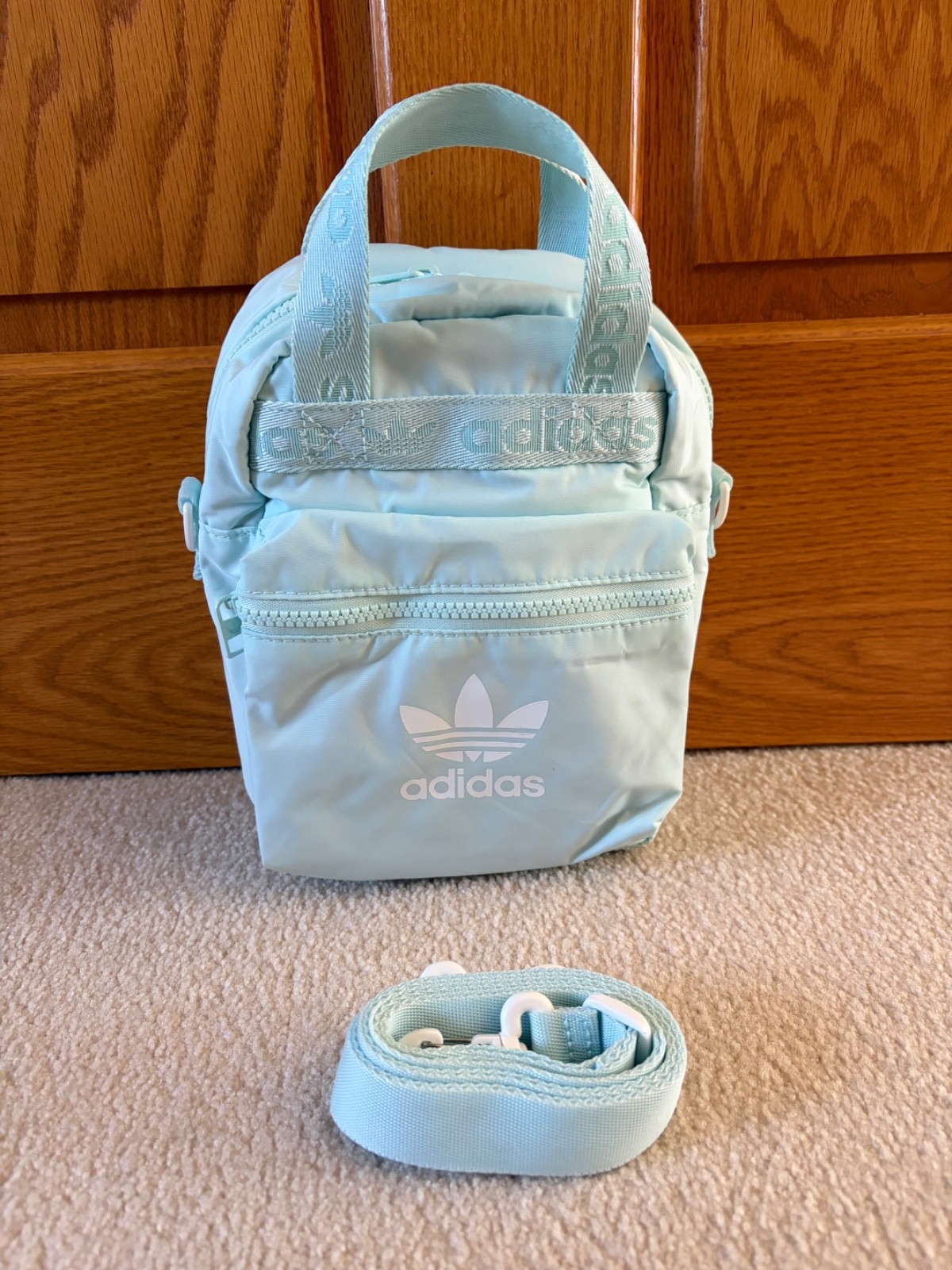 Adidas Convertible Mini Micro Backpack Purse in L… - image 22
