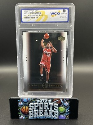 lebron james rookie card graded A Celebration of Through 10 Spectacular CSG-certified Basketball Cards LeBron James 2003-04 Upper Deck