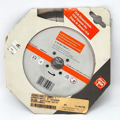 NEW Fein 63502146011 7'' Diamond Circular Saw Blade Made in Austria ~ Free Shipp.