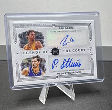 2024 Topps Motif Legends of the Court Dual Sig Pau Gasol/Peja Auto /25