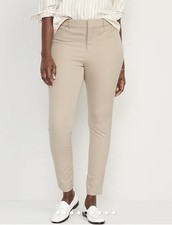 Old Navy High Rise Pixie Skinny Ankle Pants Mocha Taffy Size 6 Petite