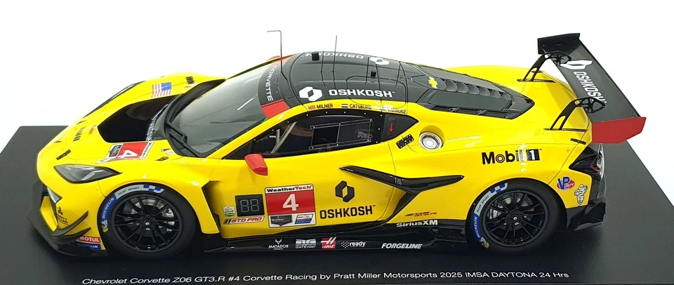 Top Speed 1/18 Scale Resin TS0630 - Chevrolet Corvette Z06 GT3.R #4 24Hr DR 2025 - Image 4 of 4