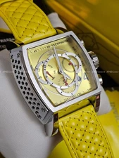 Invicta – S1 Rally – Swiss Z60 Chronograph - YELLOW Dial & Leather - Mens Watch 