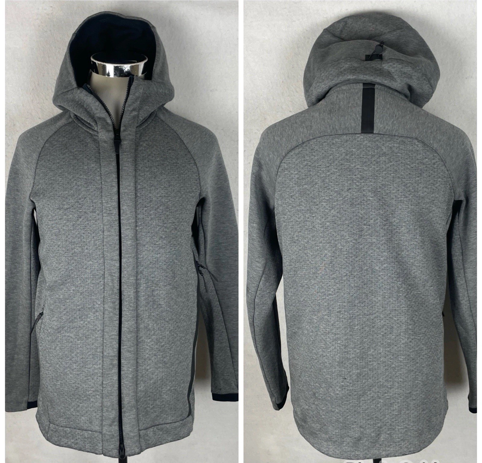 SACAI X NIKE Nike Sportswear Tech Fleece Giacca con Cappuccio e Zip Uomo Grigio Taglia Media