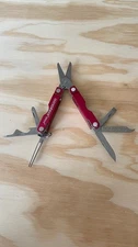 Leatherman Micra Keychain ,Knife,Scissors RED Multi Tool - Great Condition