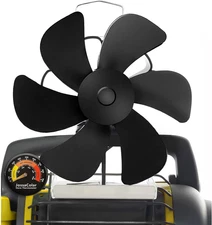 Jossacolar Wood Stove Fan for Buddy Heater, Heat Powered Fireplace Fan Thermoel