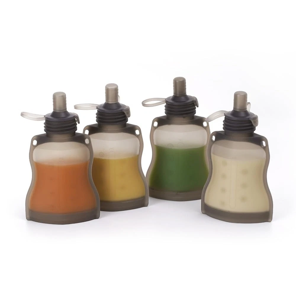 Silicone Snack Pouch 4.5 oz - Reusable, Leak-Proof, Food-Grade Silicone
