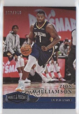 2020-21 Panini Chronicles Plates and 162/249 Zion Williamson #334 Patch 7ba