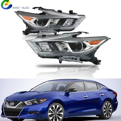 For Nissan Maxima 2016 2017 2018 Headlights Assy Left&Right LED Chrome Housing