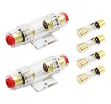 in-line AGU Fuse Holder for 4-10 Gauge AWG Wire / 6 Gauge  8 Gauge/with Four...