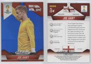 2014 Panini Prizm World Cup Blue Prizm /199 Joe Hart #134