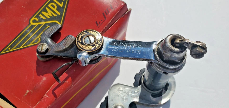 NOS Simplex Tour De France Rear Derailleur Bicycle Peugeot Raleigh 4 Spd Schwinn - Image 2 of 4