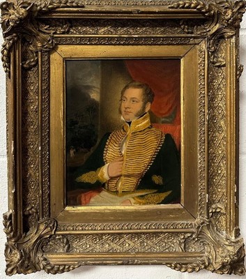 Englische Schule: Porträt von Generalleutnant Sir George Inglis Jameson, Öl auf Karton