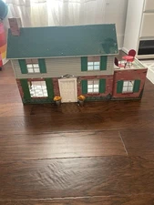 1960s Vintage MARX Tin Litho Two Story Colonial Doll House READ