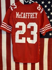 Christian McCaffrey Signed San Francisco 49ers Jersey With COA
