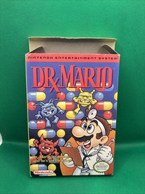 Juego y caja Dr Mario NES. Sin manual. Probado. Aut&eacute;ntico.