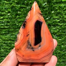 130G Rare Patterned agate Quartz Freeform Crystal Mineral Specimen Healing