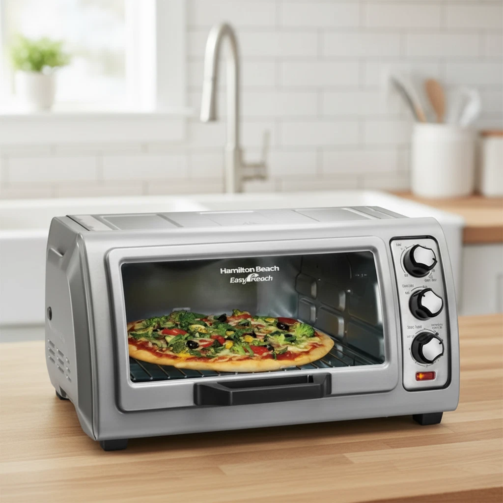 Hamilton Beach Easy Reach 6-slice Toaster Oven with Roll-top Door