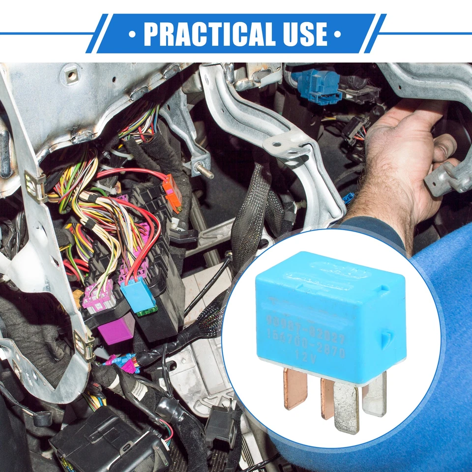 3pcs 12V 4 Pins Car Relay No.9098702027 for Toyota 4Runner 06-22 for Scion TC Foto 2 de 4