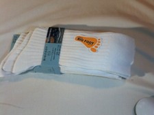 Skarpetki Bigfoot rozmiar 11 do 14 - białe skarpetki sportowe pakiet trzech sztuk