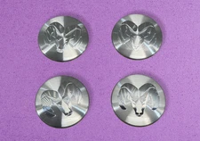 Set of 4 Dodge Ram 1500 2500 Dakota Durango Wheel Center Hub Caps 2.5" Chrome