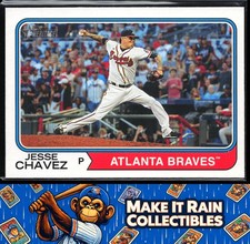 Jesse Chavez 2023 Topps Heritage #120 Atlanta Braves Baseball