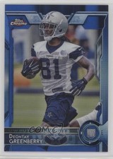 2015 Topps Chrome Rookies Blue Refractor 78/199 Deontay Greenberry #187 9b4