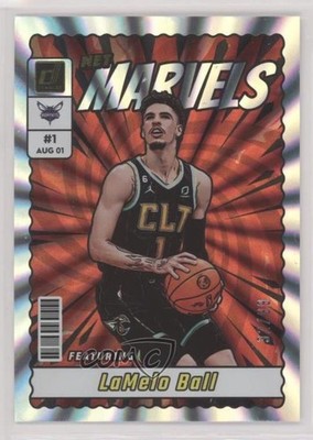2023-24 Panini Donruss Net Marvels Holo Laser 32/99 LaMelo Ball #13 0c3