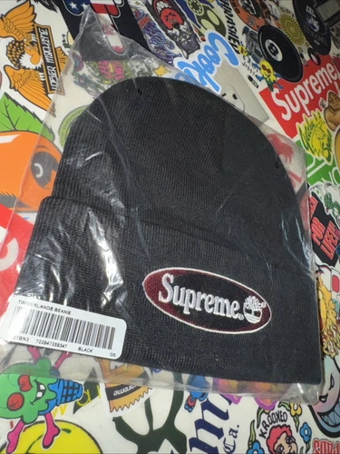 Casquette crâne bonnet Supreme x Timberland noir printemps été 2021 SS21 neuve