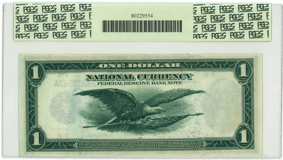FR.726 $1 1918 Federal Reserve Bank Note Atlanta Gem New 65PPQ PCGS 950750-62 - Image 2 of 3