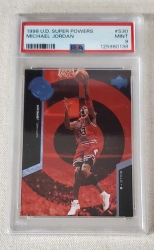 MICHAEL JORDAN 1998-99 UPPER DECK SUPER POWERS #S30 PSA 9 MINT CHICAGO BULLS 🏀