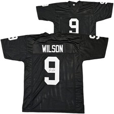 Las Vegas Raiders Tyree Wilson Signed Black Jersey Beckett Witness